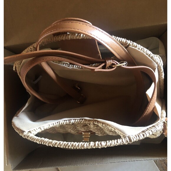 Straw Crossbody Bag Handwoven Rattan Tote Bags Straw Top Handle Shoulder NEW!! - Picture 10 of 12